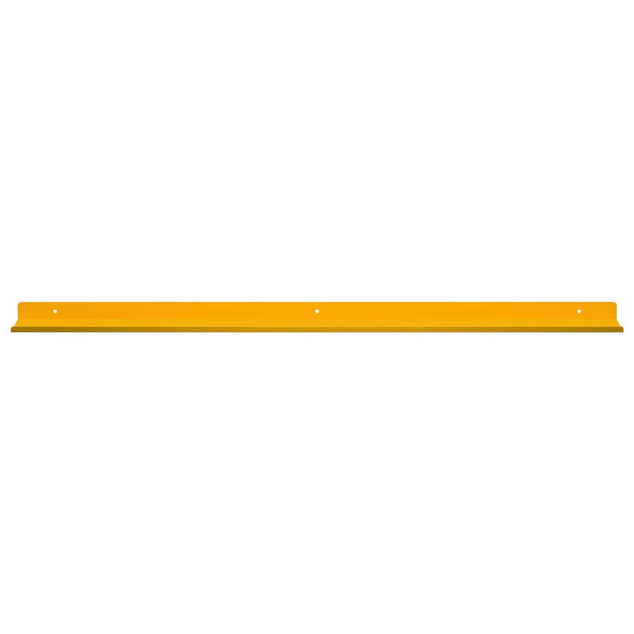 Wandplank met plank 4 pcs Mosterdgeel 80 x 9 x 2,5 cm