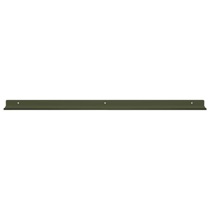 Wandplank met plank 4 pcs Olijf Groen 80 x 9 x 2,5 cm