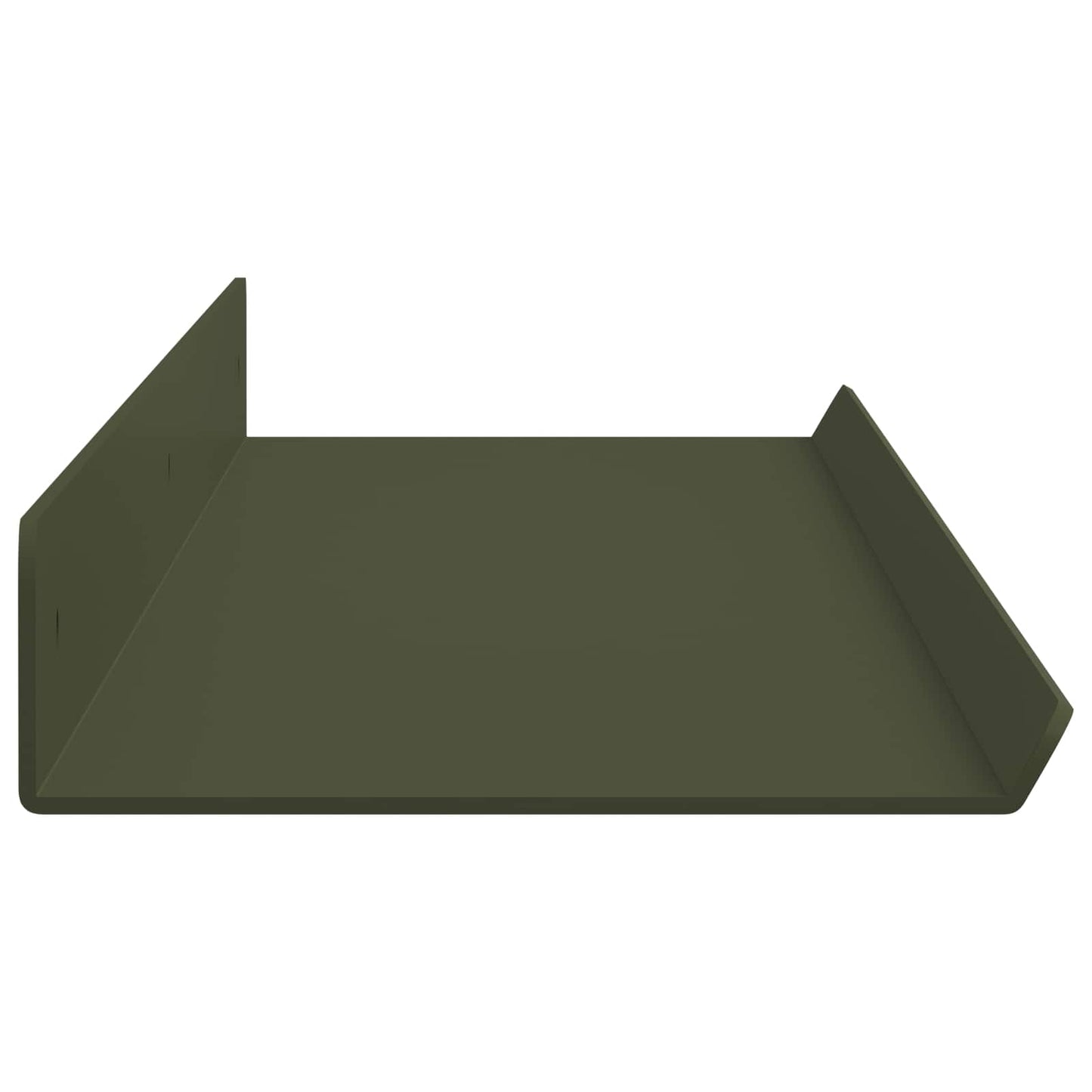 Wandplank met plank 4 pcs Olijf Groen 80 x 9 x 2,5 cm