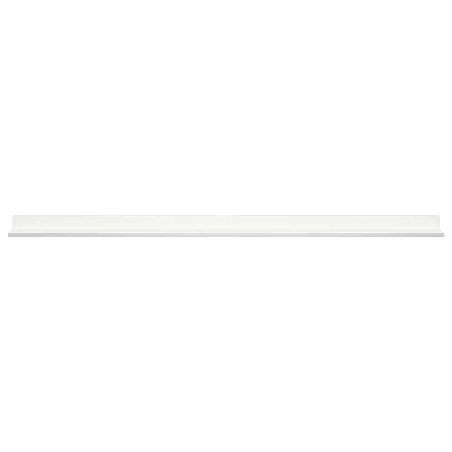 Wandplank met plank Wandgemonteerd 2 pcs Wit 80 x 9 x 2,5 cm