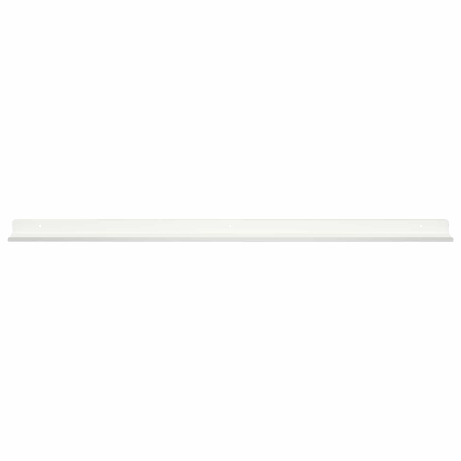 Wandplank met plank Wandgemonteerd 2 pcs Wit 80 x 9 x 2,5 cm