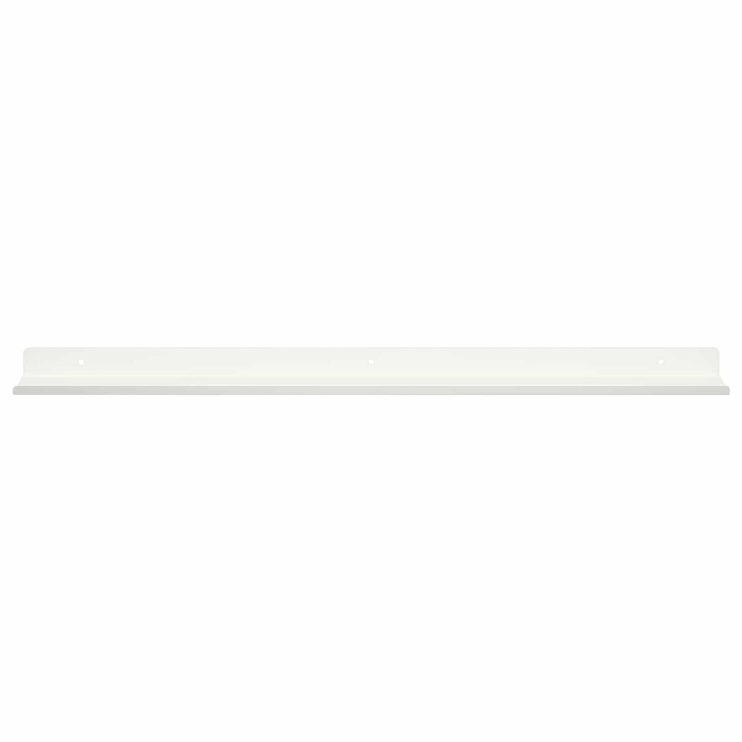 Wandplank met plank Wandgemonteerd 4 pcs Wit 80 x 9 x 2,5 cm