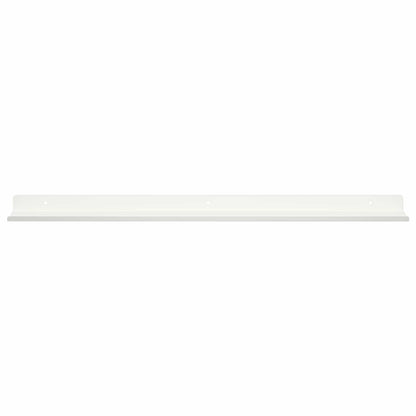 Wandplank met plank Wandgemonteerd 4 pcs Wit 80 x 9 x 2,5 cm