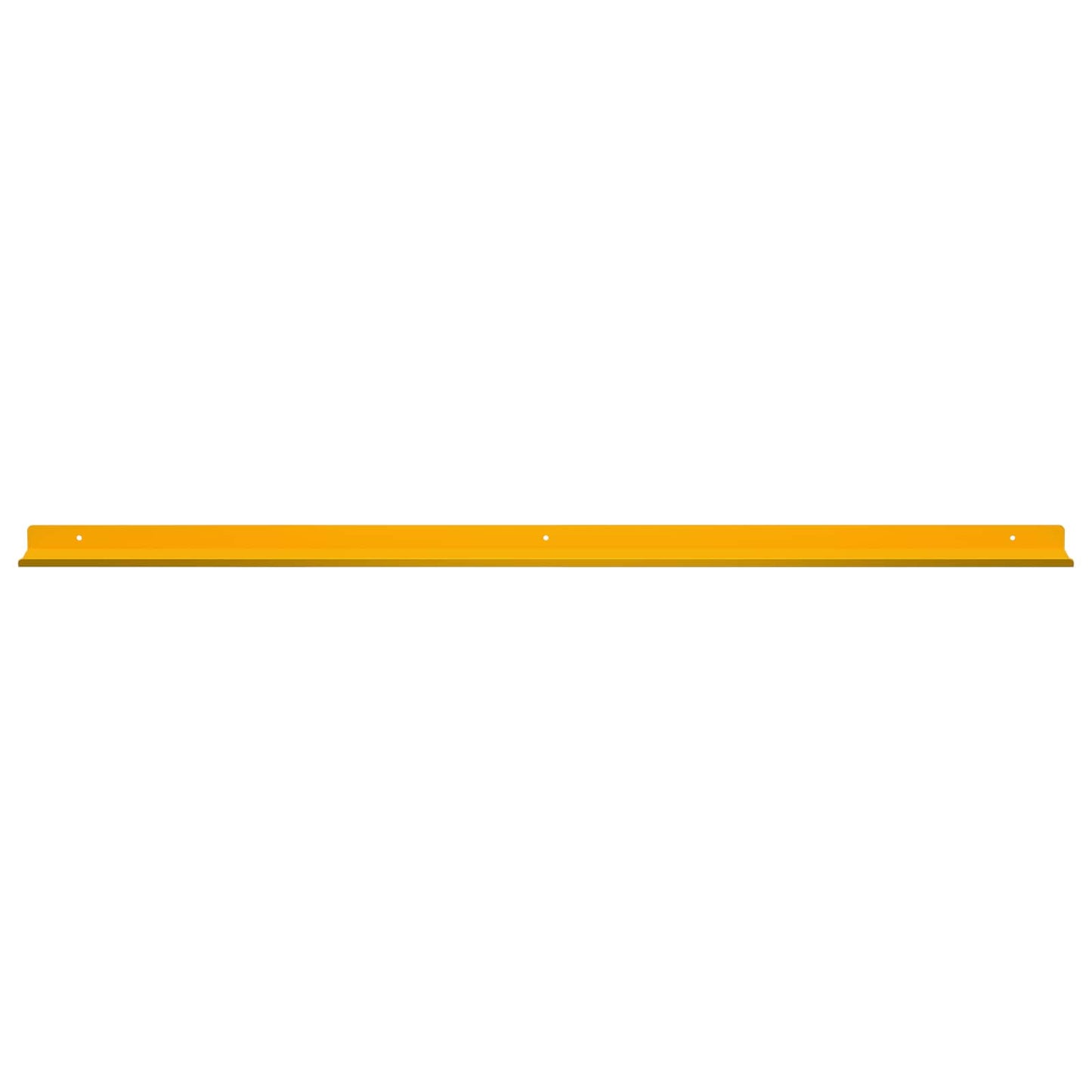 Wandplank met plank 2 pcs Mosterdgeel 100 x 9 x 2,5 cm