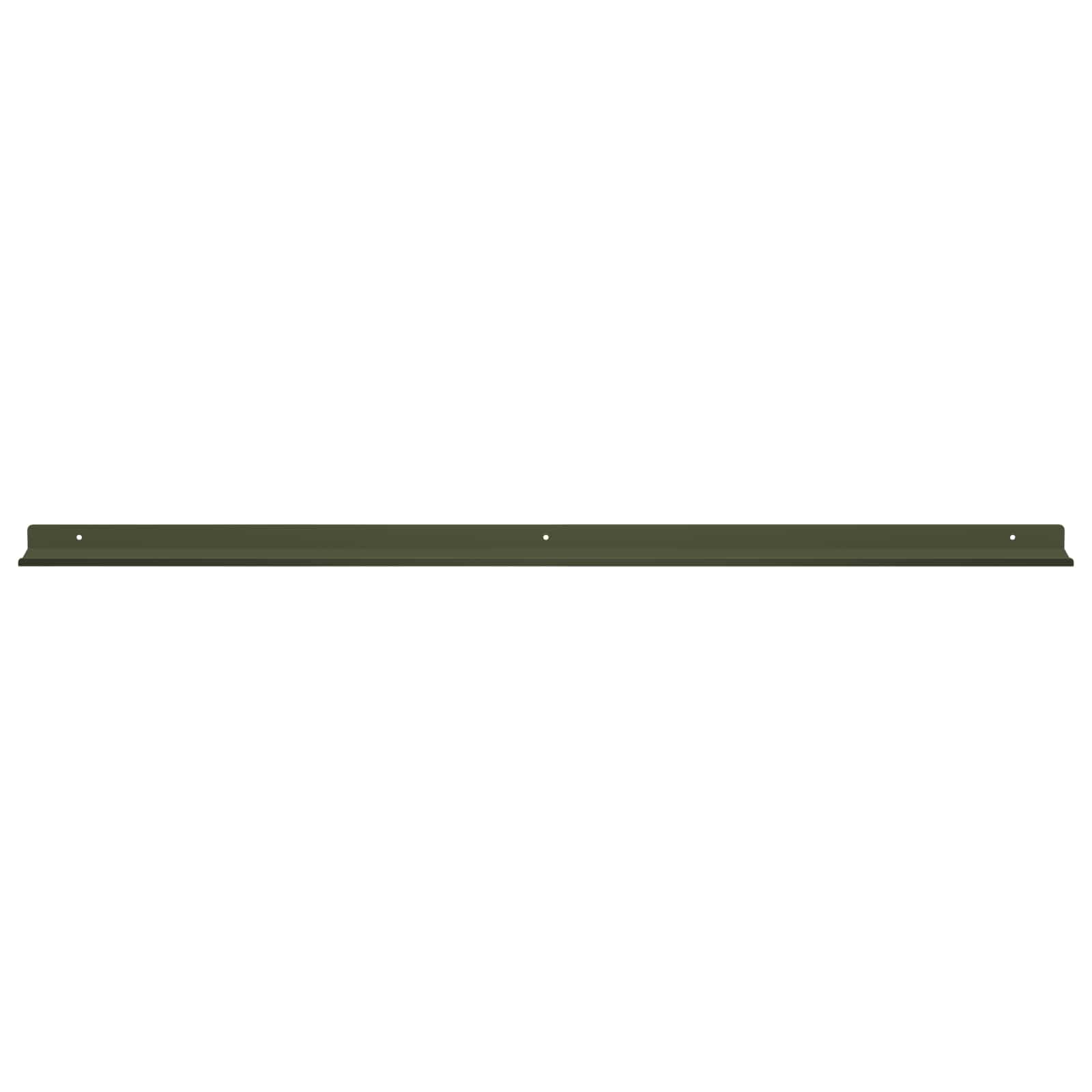 Wandplank met plank 4 pcs Olijf Groen 100 x 9 x 2,5 cm