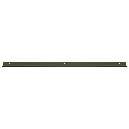 Wandplank met plank 4 pcs Olijf Groen 100 x 9 x 2,5 cm