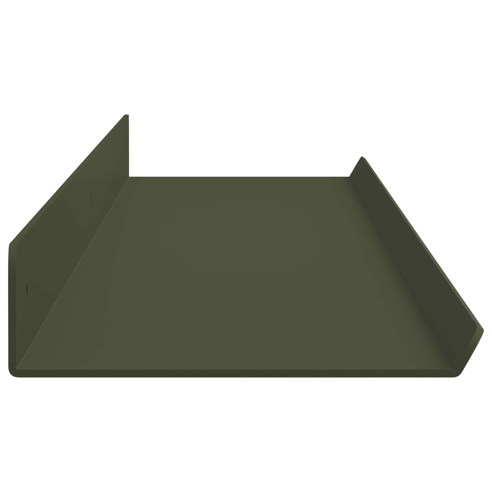 Wandplank met plank 4 pcs Olijf Groen 100 x 9 x 2,5 cm