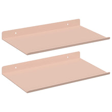 Wandplank met plank Wandgemonteerd 2 pcs Roze 30 x 18 x 2,5 cm