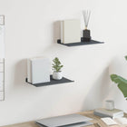 Floating Shelf 2 pcs Anthracite 30 x 18 x 2.5 cm Steel
