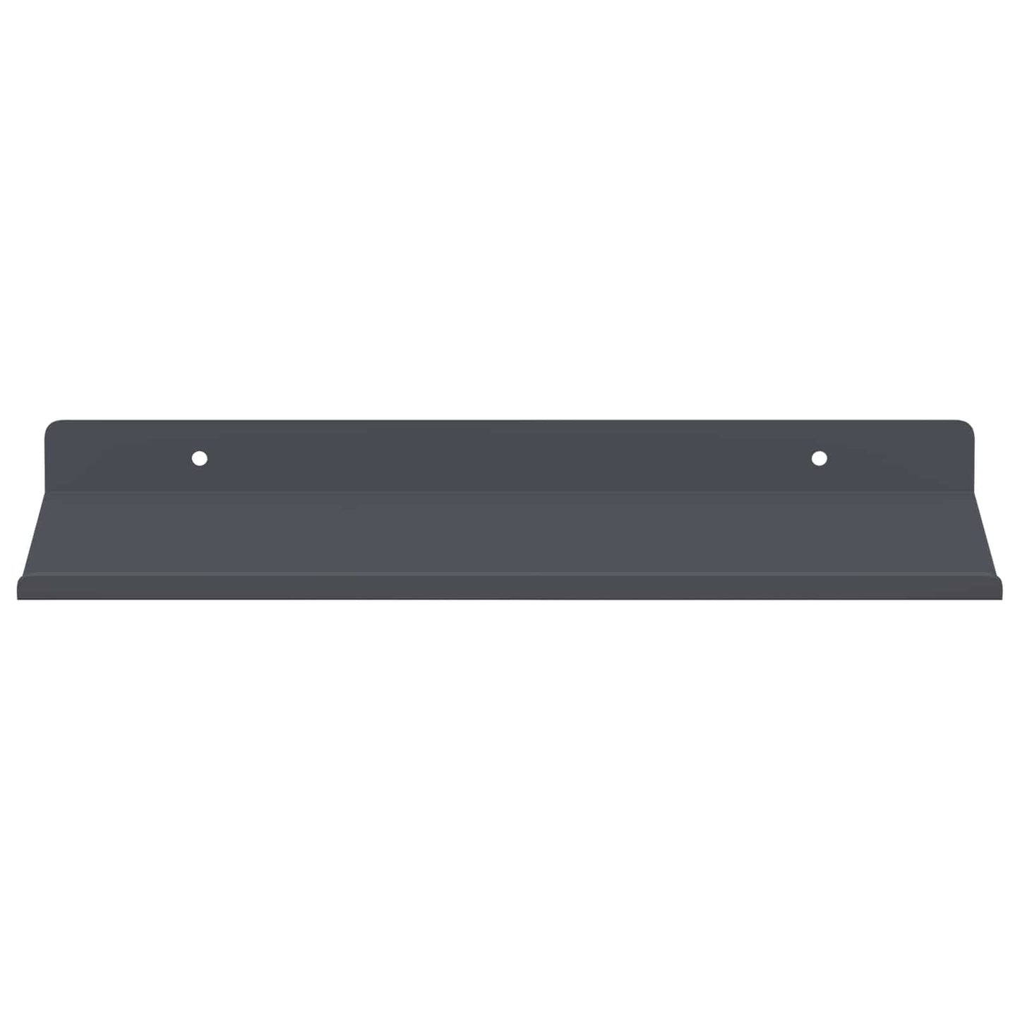 Wandplank met plank met opslag 2 pcs Antraciet 30 x 18 x 2,5 cm