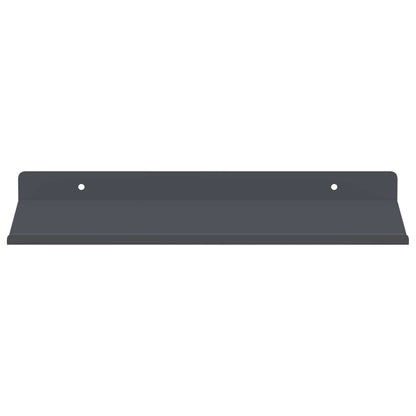 Wandplank met plank met opslag 2 pcs Antraciet 30 x 18 x 2,5 cm