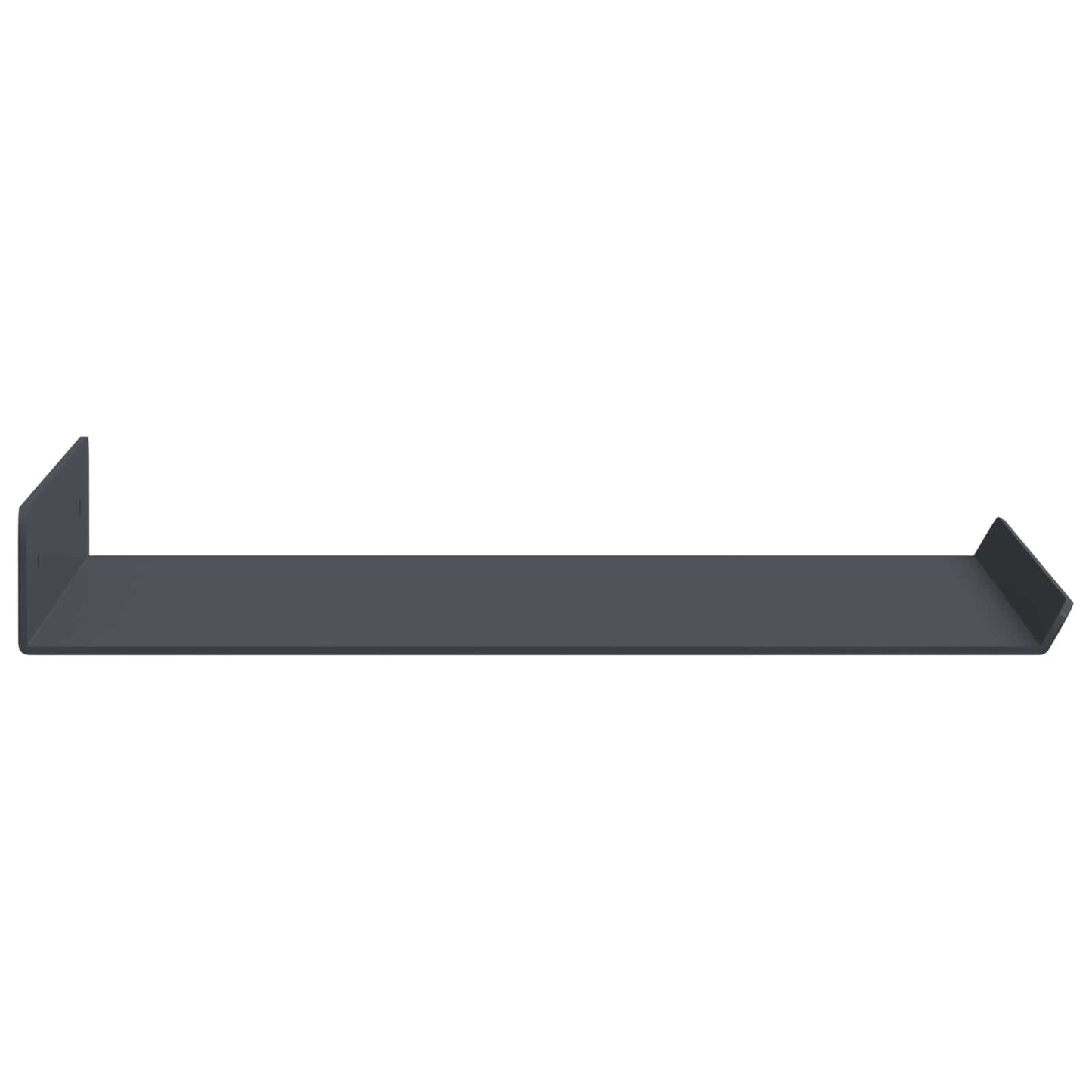 Wandplank met plank met opslag 2 pcs Antraciet 30 x 18 x 2,5 cm