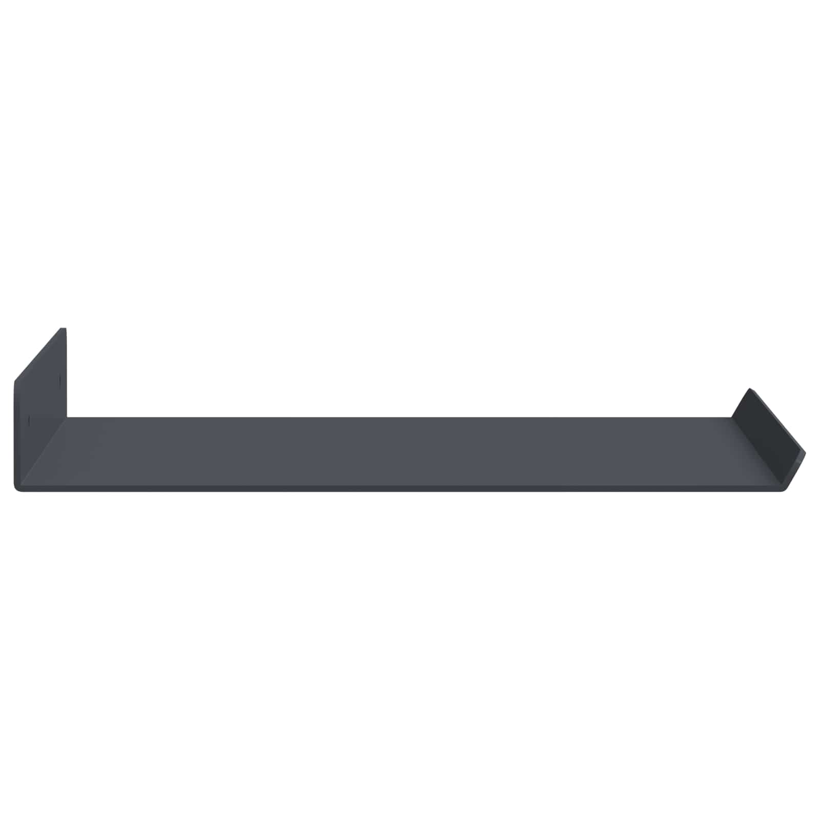 Wandplank met plank met opslag 2 pcs Antraciet 30 x 18 x 2,5 cm
