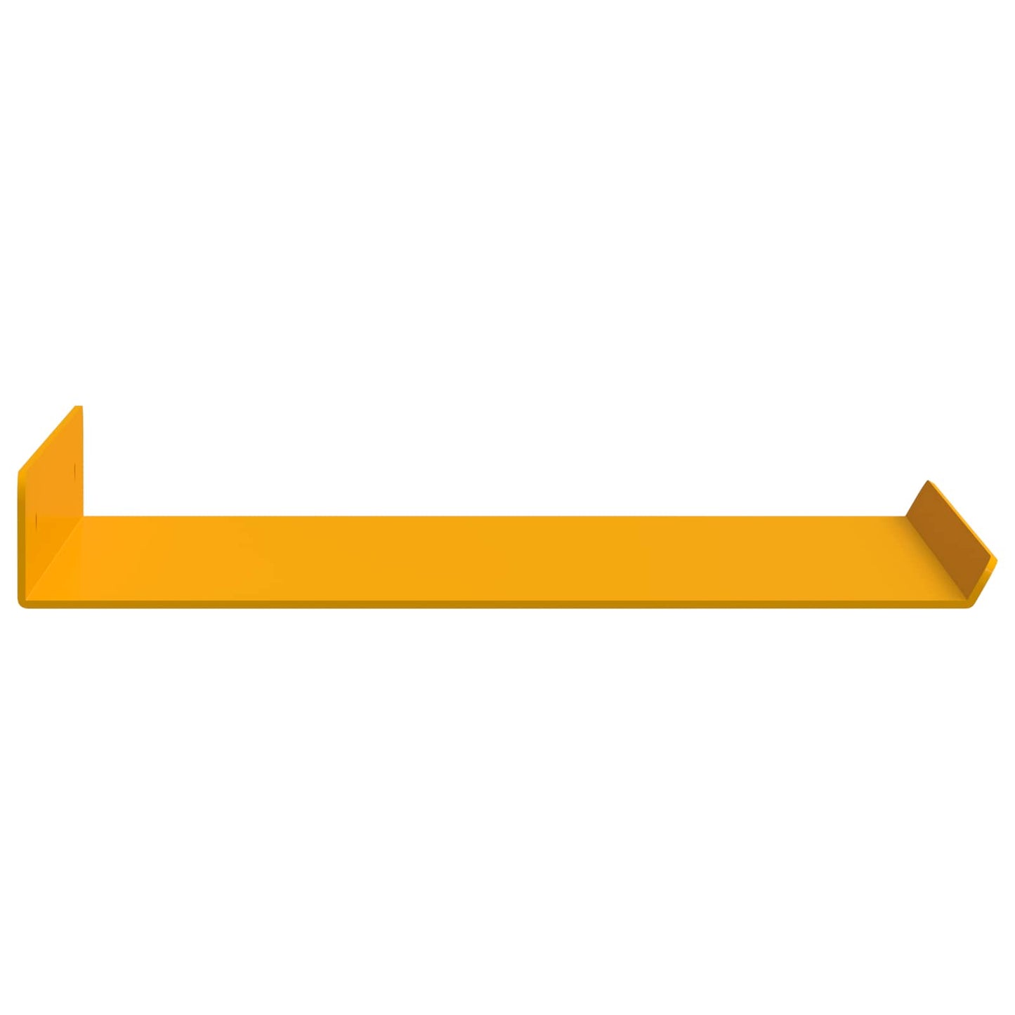 Wandplank met plank 2 pcs Mosterdgeel 30 x 18 x 2,5 cm