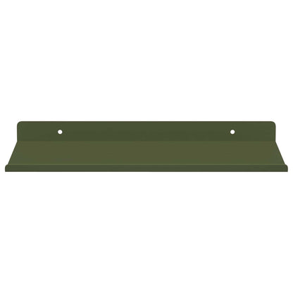 Wandplank met plank 4 pcs Olijf Groen 30 x 18 x 2,5 cm
