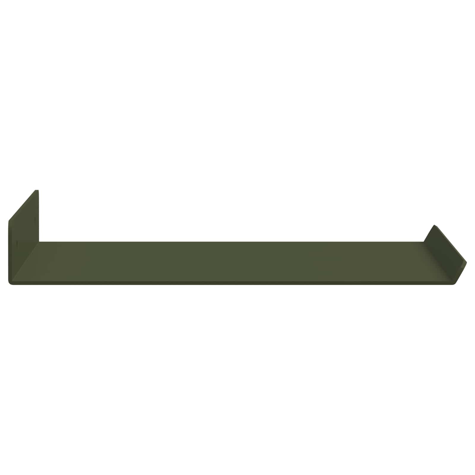 Wandplank met plank 4 pcs Olijf Groen 30 x 18 x 2,5 cm