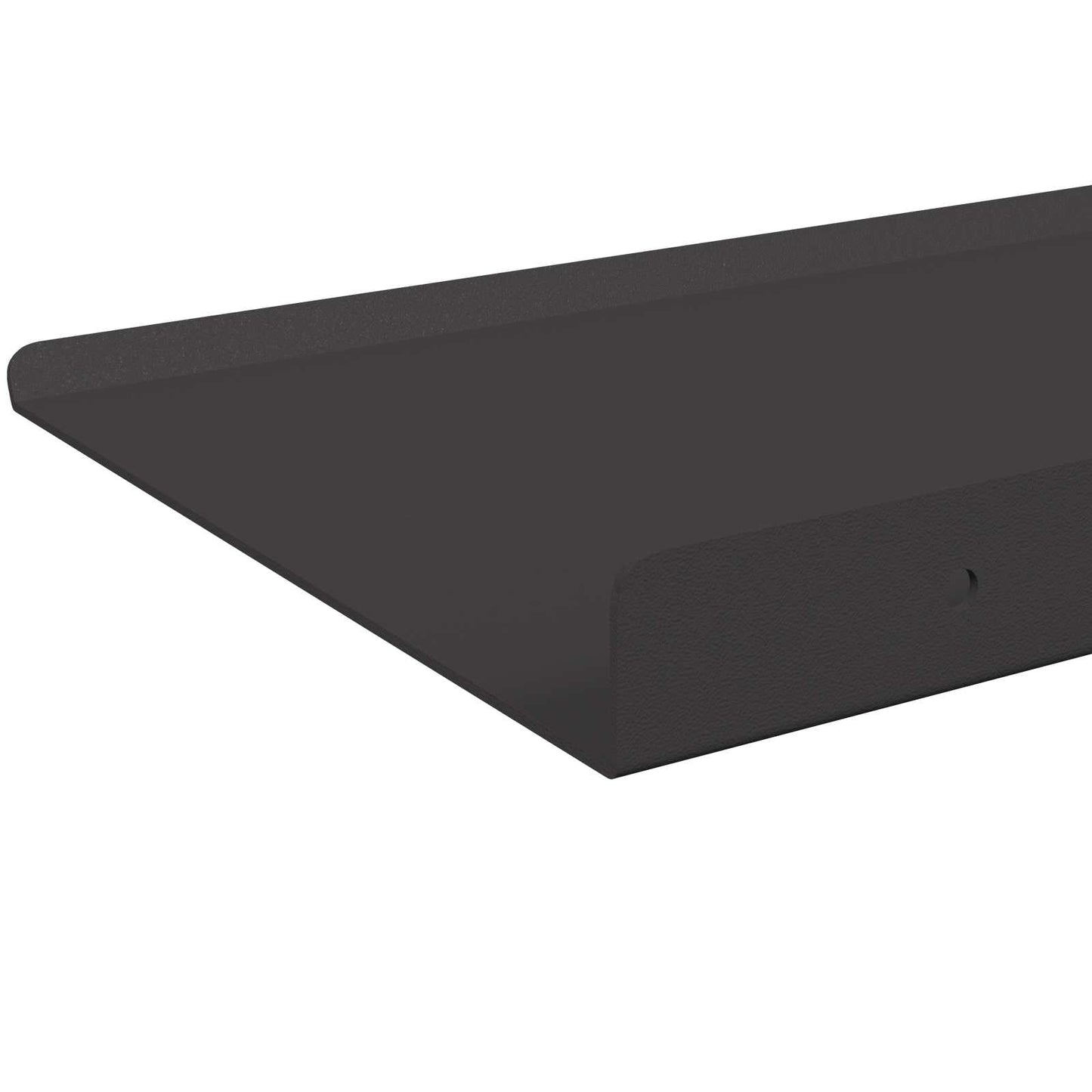 Wandplank met plank Wandgemonteerd 4 pcs Zwart 40 x 18 x 2,5 cm