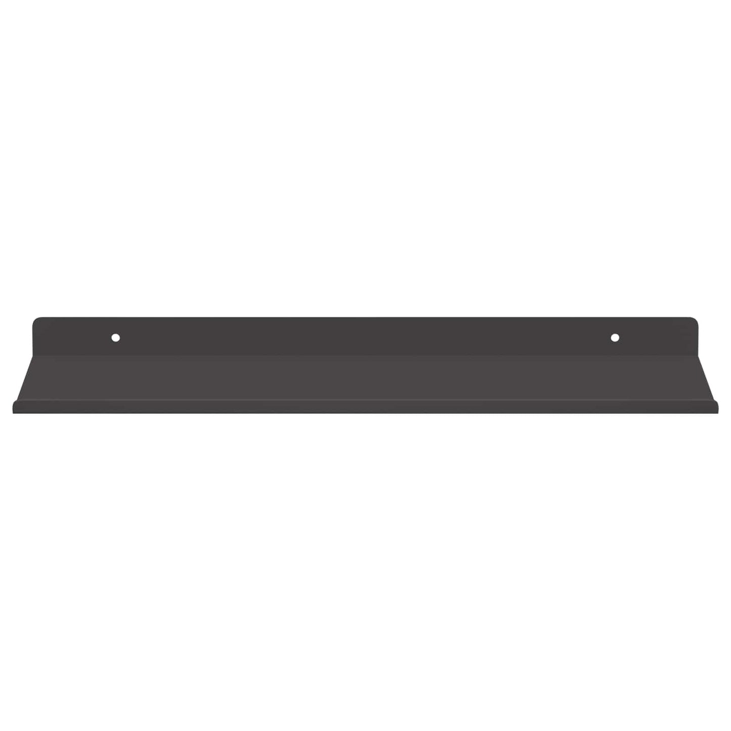 Wandplank met plank Wandgemonteerd 4 pcs Zwart 40 x 18 x 2,5 cm