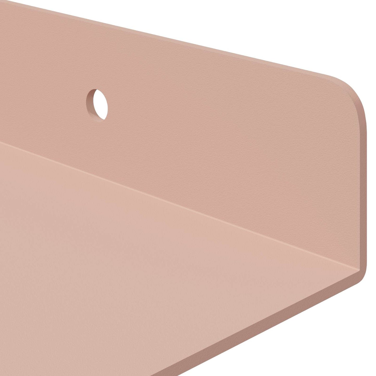 Wandplank met plank Wandgemonteerd 4 pcs Roze 40 x 18 x 2,5 cm