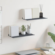 Wandplank 40x18x2.5 cm staal antraciet