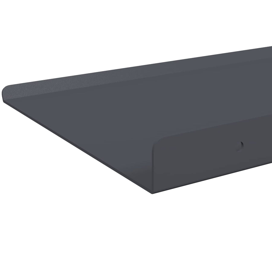 Wandplank met plank met opslag 2 pcs Antraciet 40 x 18 x 2,5 cm