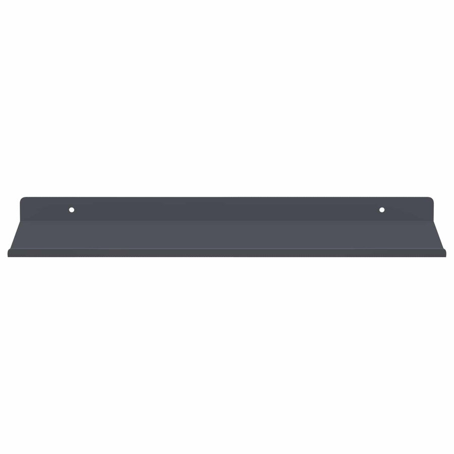 Wandplank met plank met opslag 2 pcs Antraciet 40 x 18 x 2,5 cm