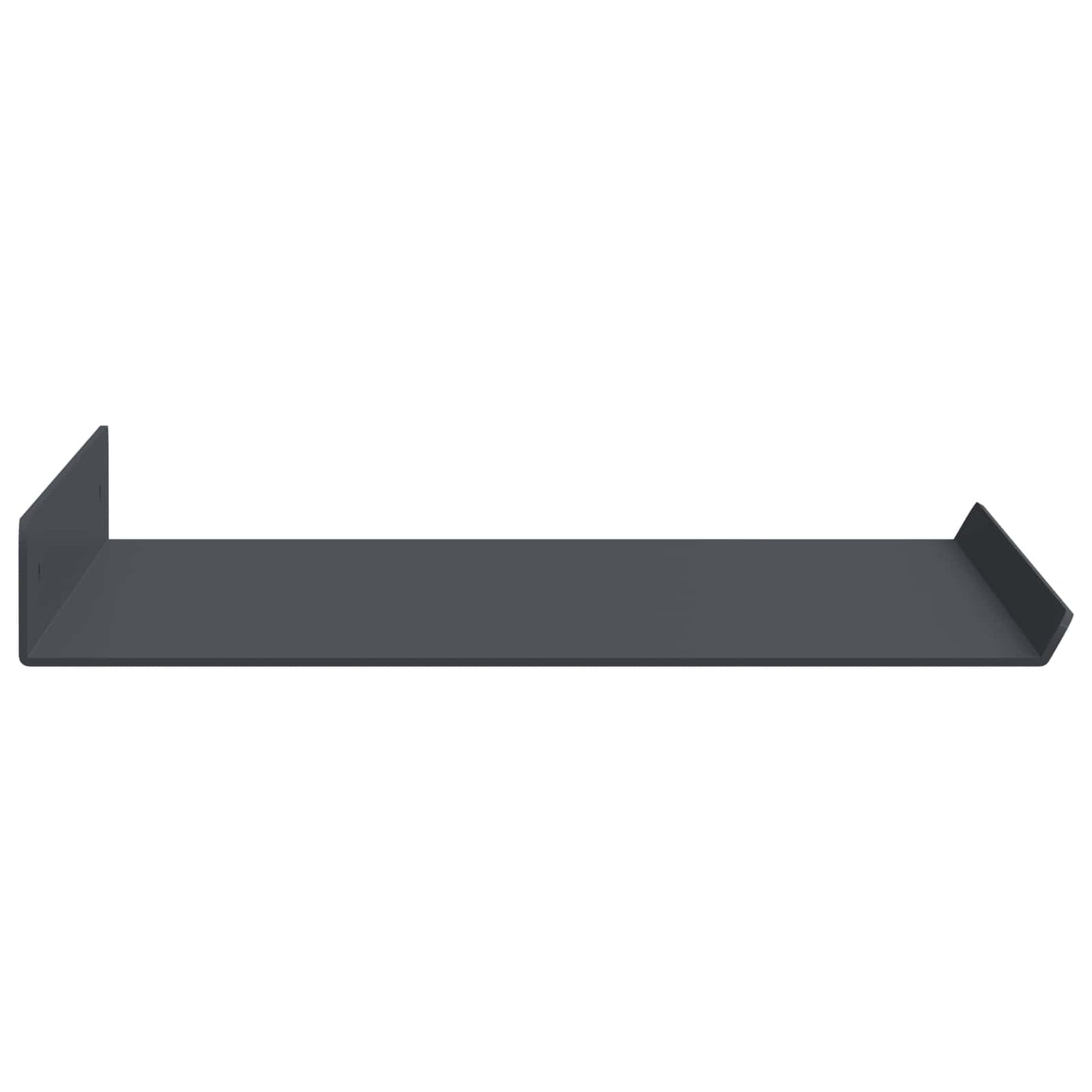 Wandplank met plank met opslag 2 pcs Antraciet 40 x 18 x 2,5 cm