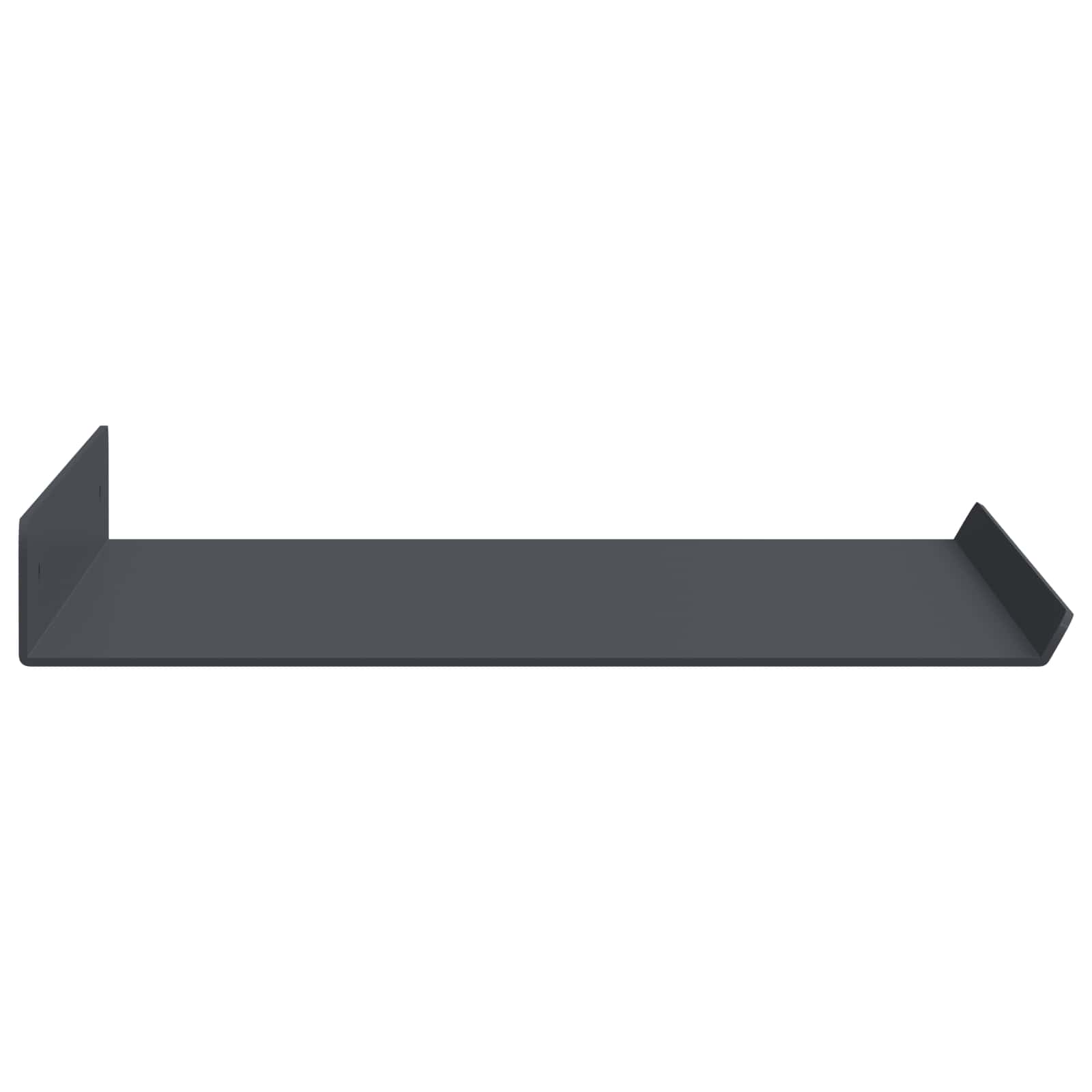 Wandplank met plank met opslag 2 pcs Antraciet 40 x 18 x 2,5 cm