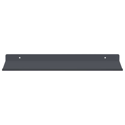 Wandplank met plank met opslag 4 pcs Antraciet 40 x 18 x 2,5 cm