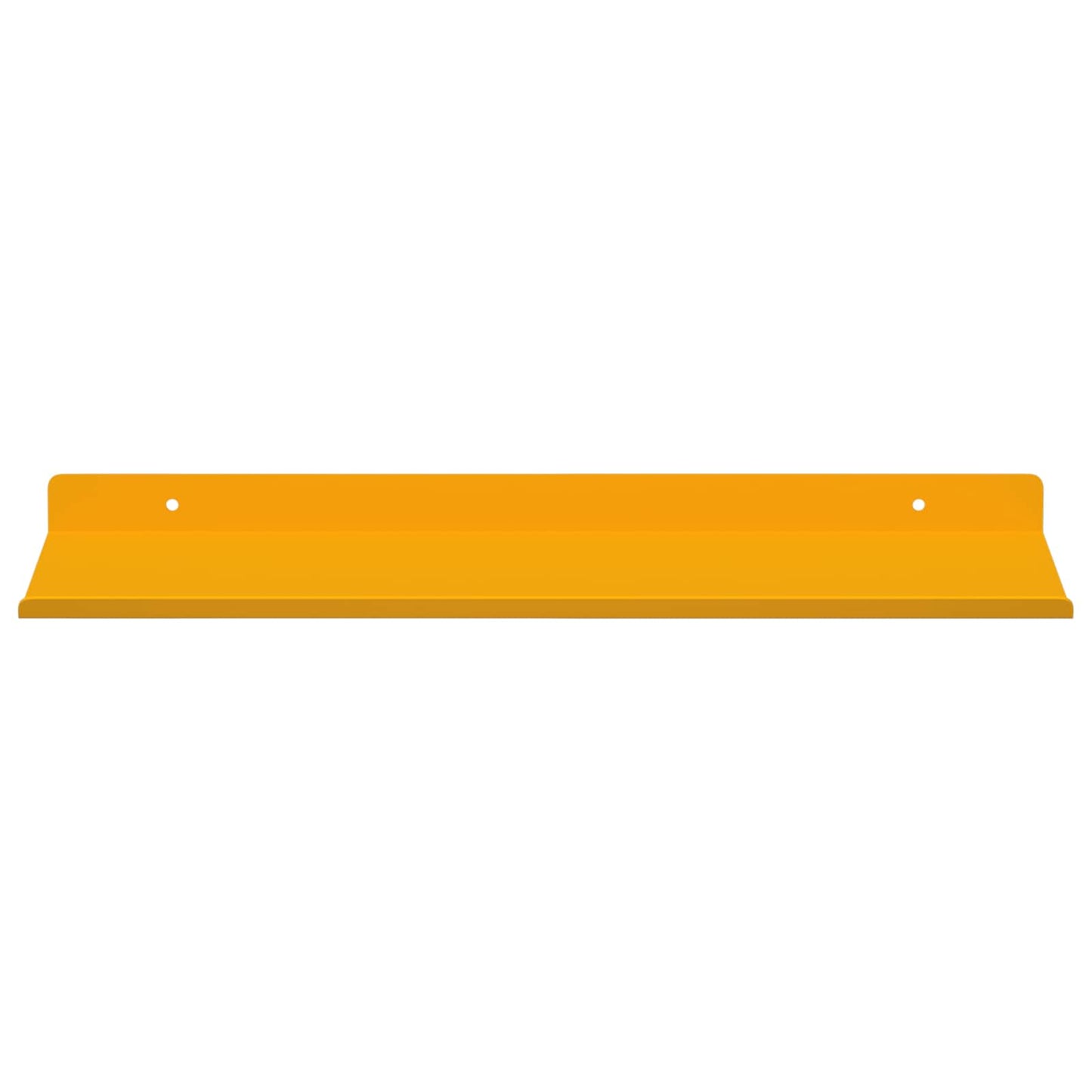 Wandplank met plank 4 pcs Mosterdgeel 40 x 18 x 2,5 cm