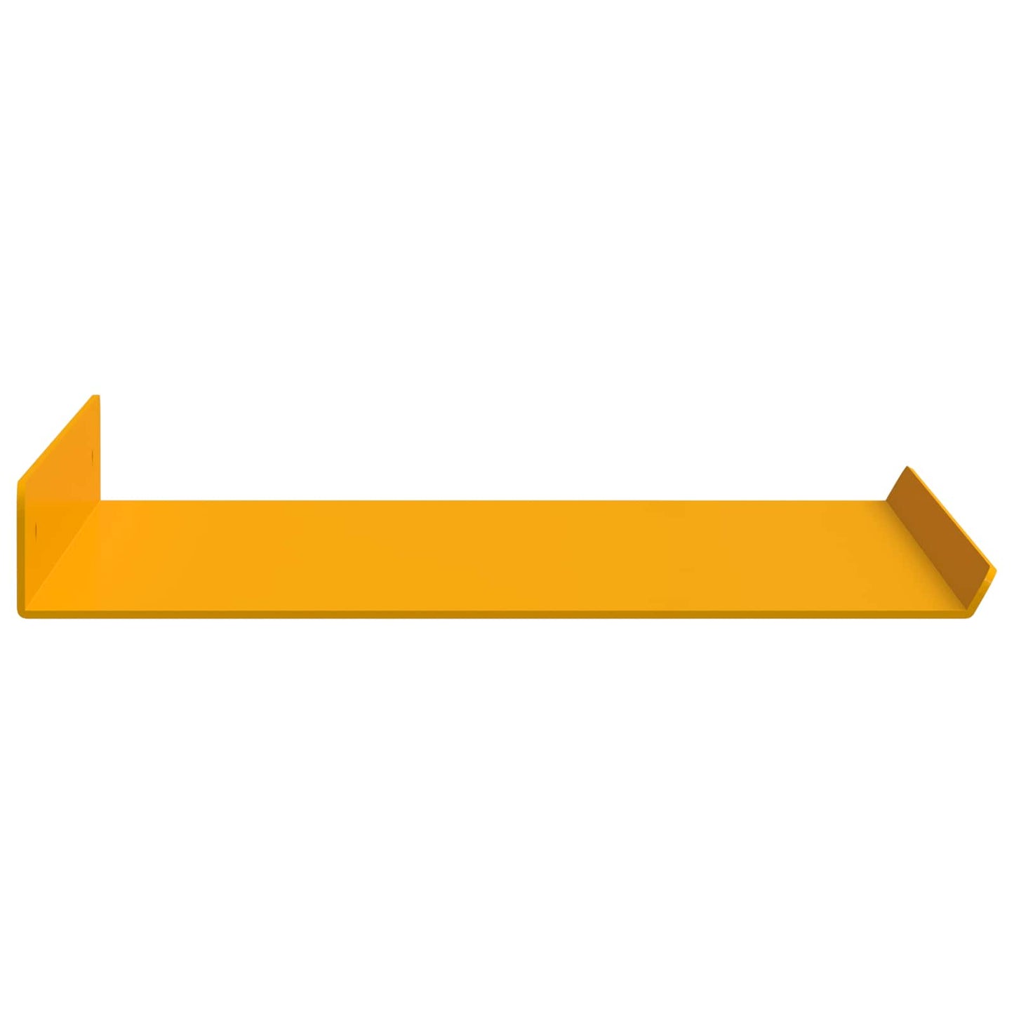 Wandplank met plank 4 pcs Mosterdgeel 40 x 18 x 2,5 cm