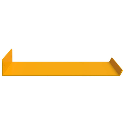 Wandplank met plank 4 pcs Mosterdgeel 40 x 18 x 2,5 cm