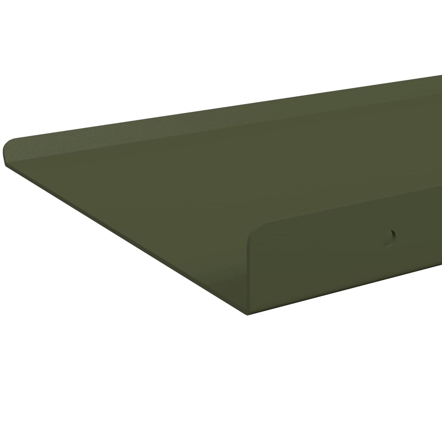 Wandplank met plank 2 pcs Olijf Groen 40 x 18 x 2,5 cm