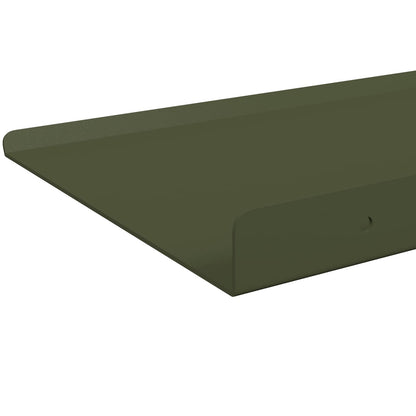 Wandplank met plank 2 pcs Olijf Groen 40 x 18 x 2,5 cm
