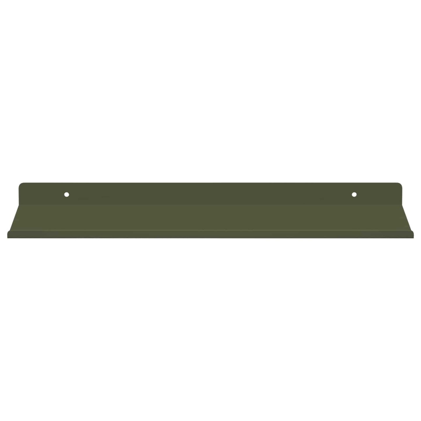 Wandplank met plank 2 pcs Olijf Groen 40 x 18 x 2,5 cm
