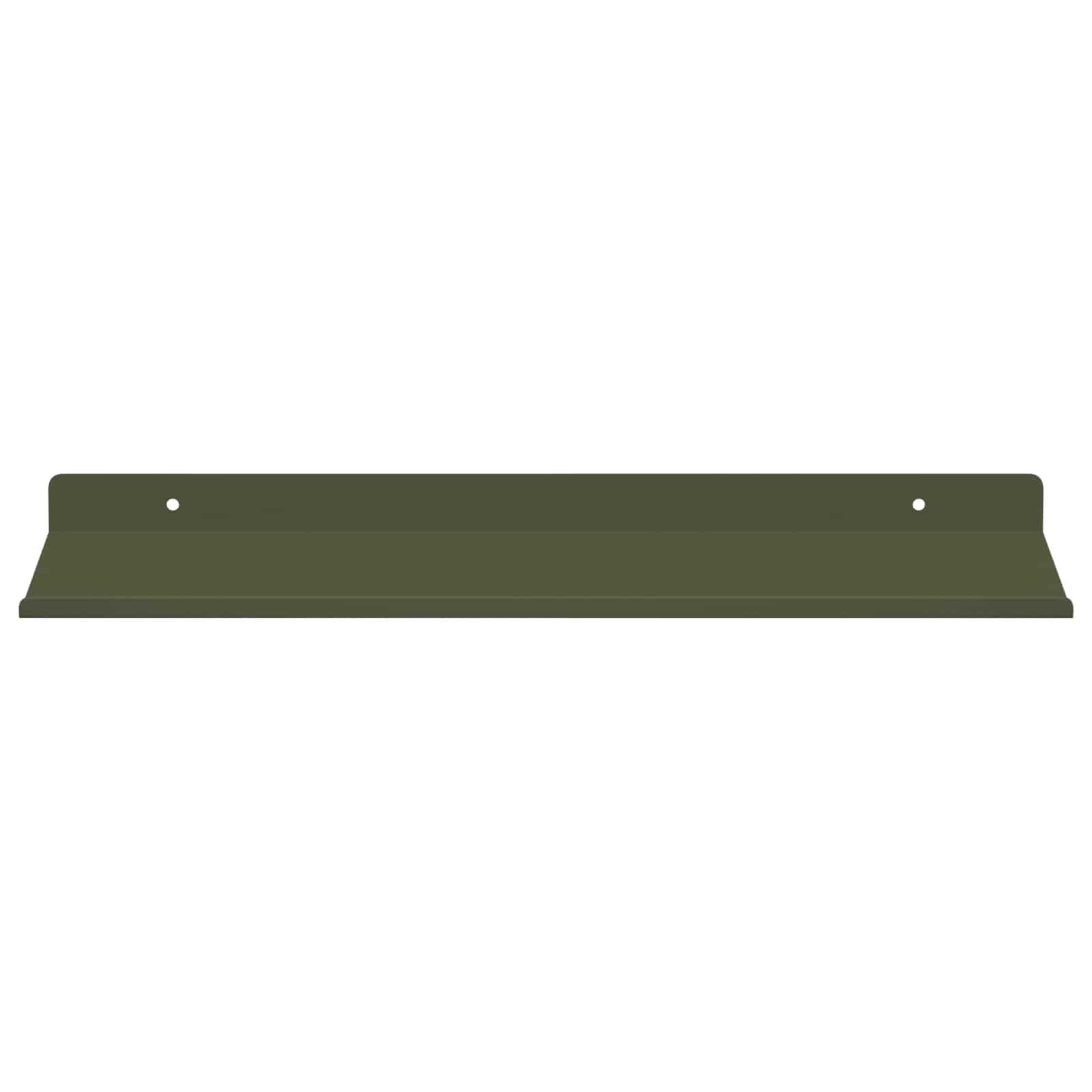 Wandplank met plank 2 pcs Olijf Groen 40 x 18 x 2,5 cm