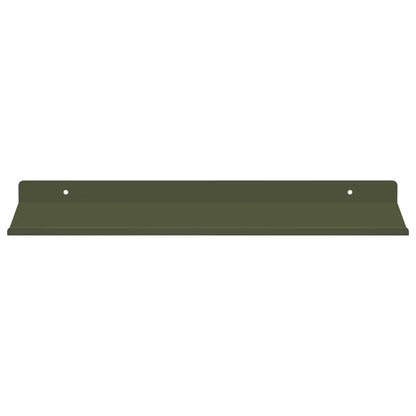Wandplank met plank 2 pcs Olijf Groen 40 x 18 x 2,5 cm