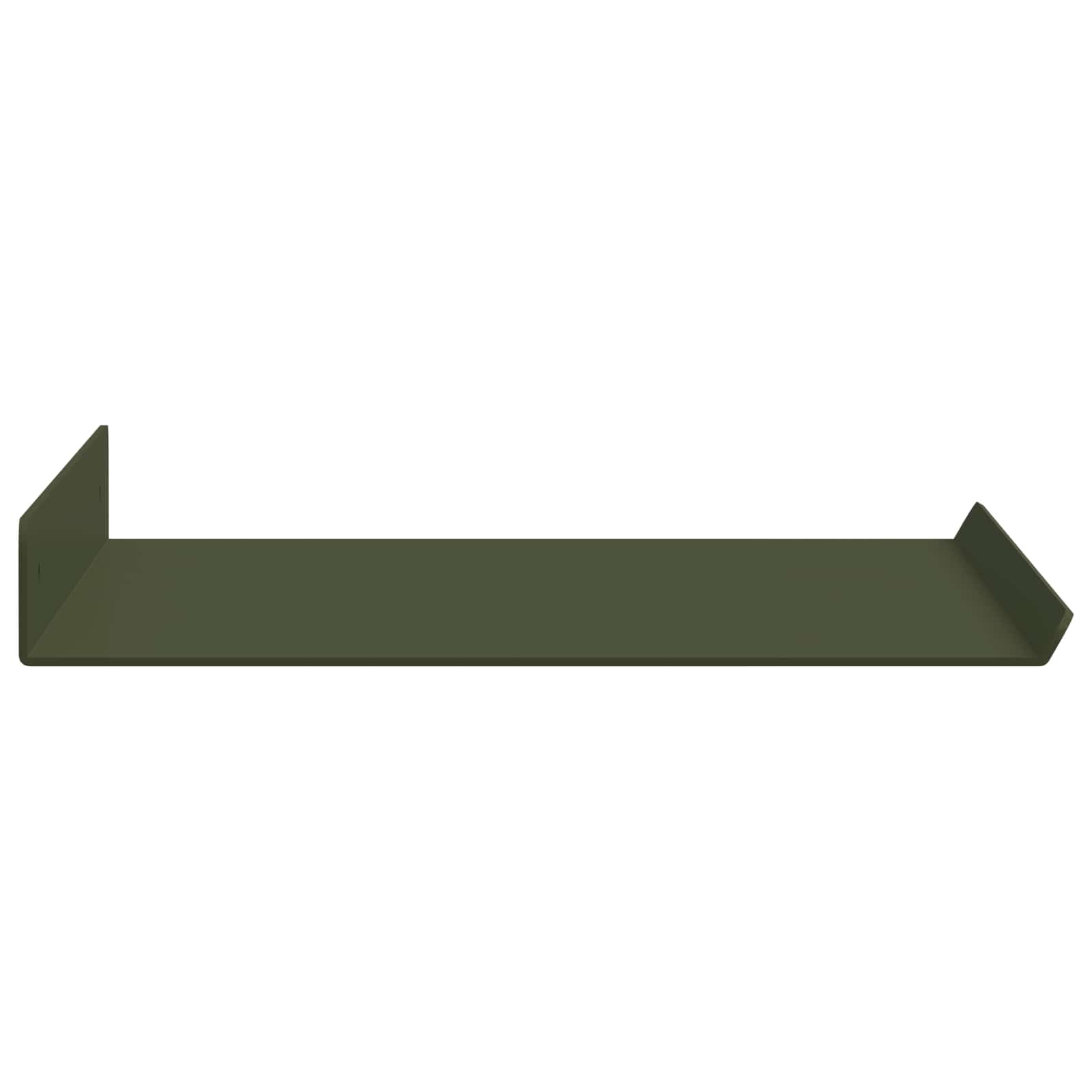 Wandplank met plank 2 pcs Olijf Groen 40 x 18 x 2,5 cm