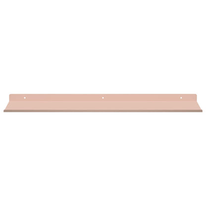 Wandplank met plank Wandgemonteerd 2 pcs Roze 60 x 18 x 2,5 cm
