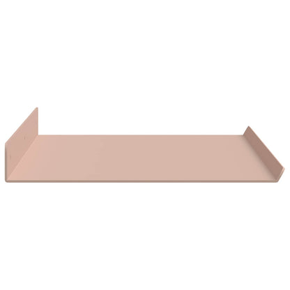 Wandplank met plank Wandgemonteerd 2 pcs Roze 60 x 18 x 2,5 cm