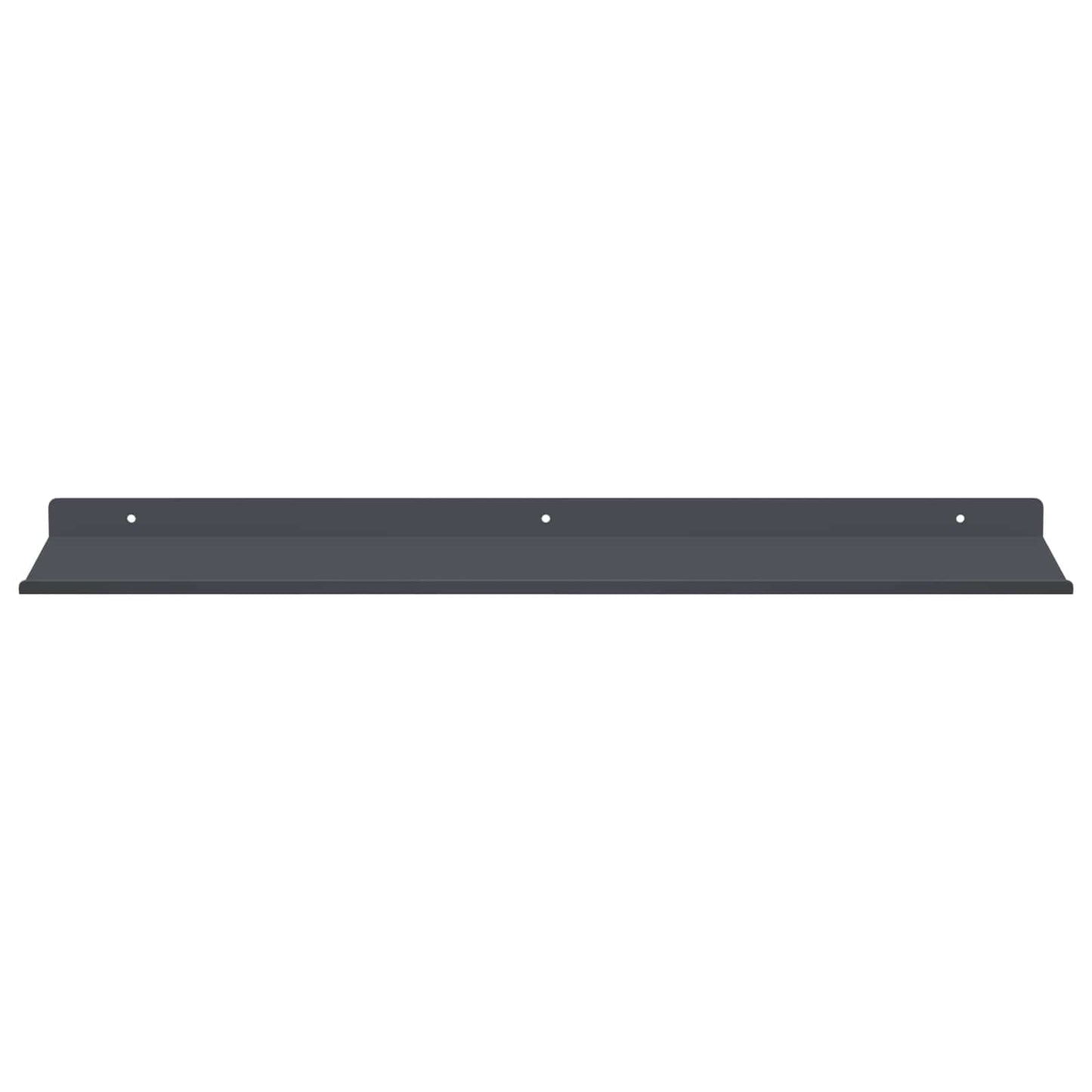 Wandplank met plank met opslag 4 pcs Antraciet 60 x 18 x 2,5 cm