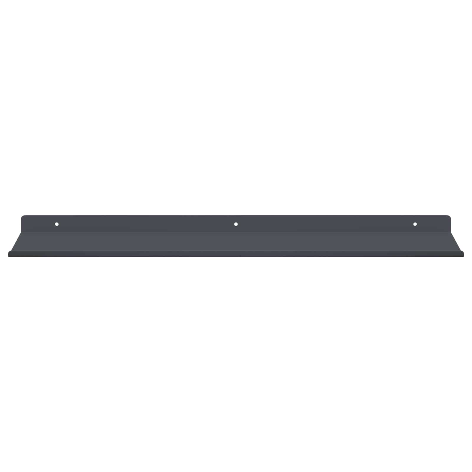Wandplank met plank met opslag 4 pcs Antraciet 60 x 18 x 2,5 cm