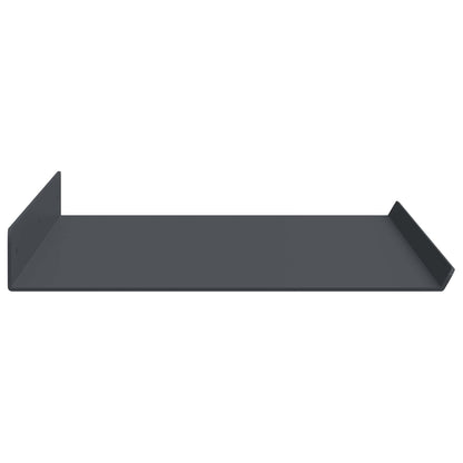 Wandplank met plank met opslag 4 pcs Antraciet 60 x 18 x 2,5 cm