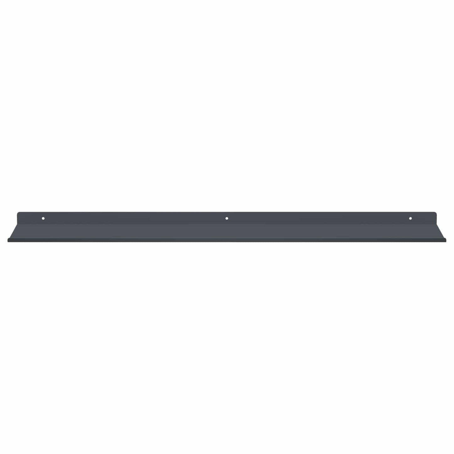 Wandplank met plank met opslag 4 pcs Antraciet 80 x 18 x 2,5 cm