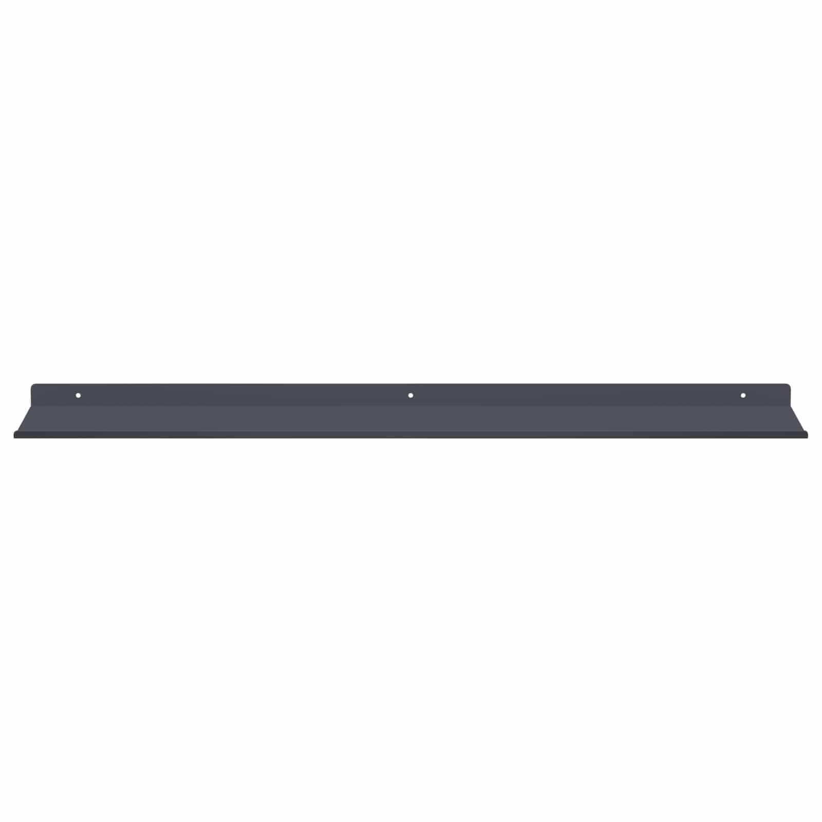 Wandplank met plank met opslag 4 pcs Antraciet 80 x 18 x 2,5 cm