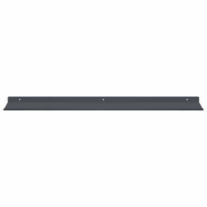Wandplank met plank met opslag 4 pcs Antraciet 80 x 18 x 2,5 cm
