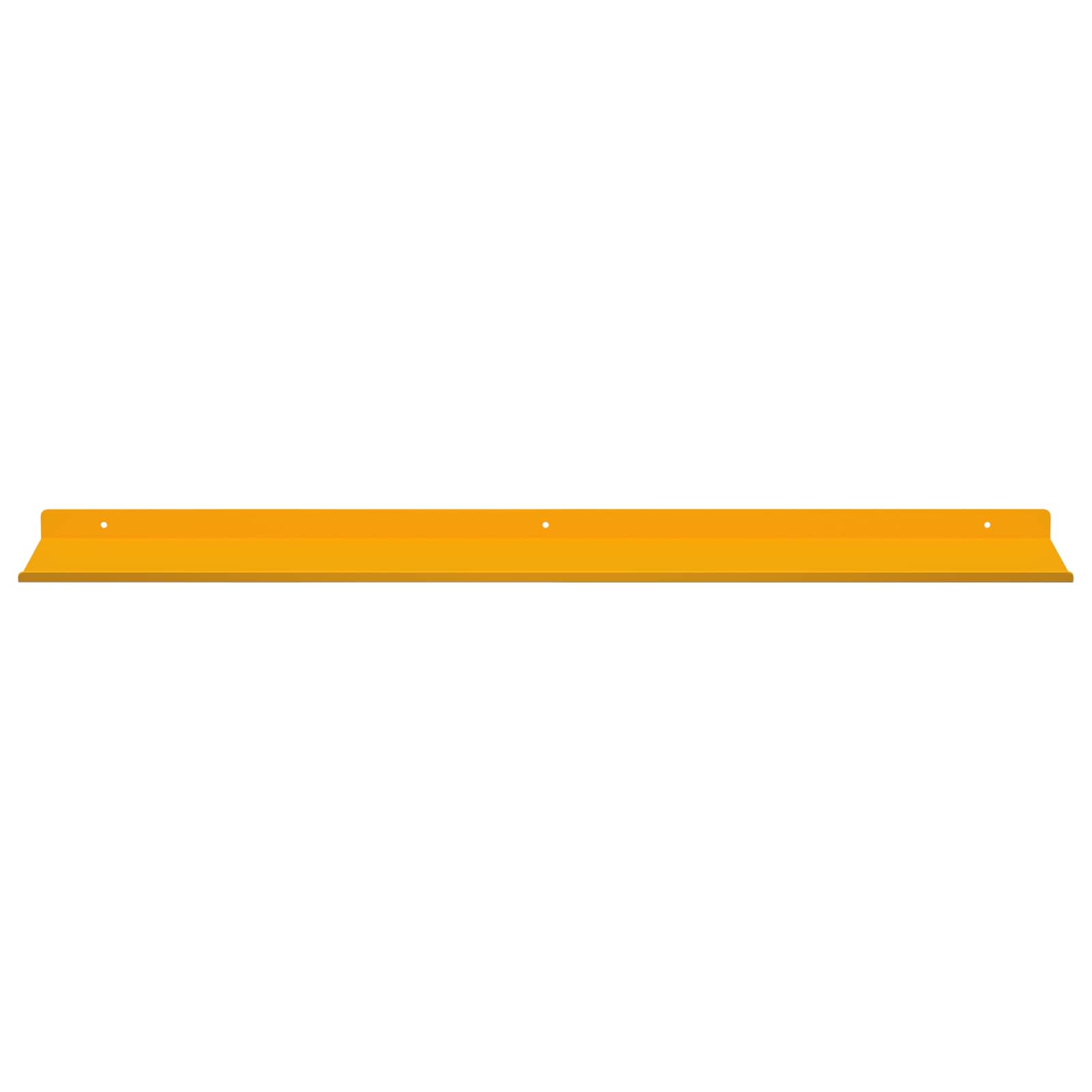 Wandplank met plank 2 pcs Mosterdgeel 80 x 18 x 2,5 cm