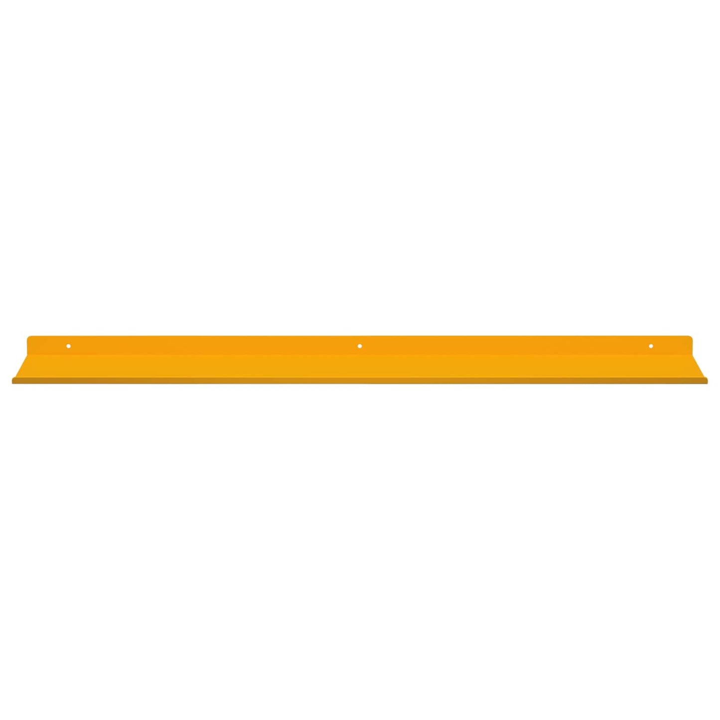 Wandplank met plank 4 pcs Mosterdgeel 80 x 18 x 2,5 cm