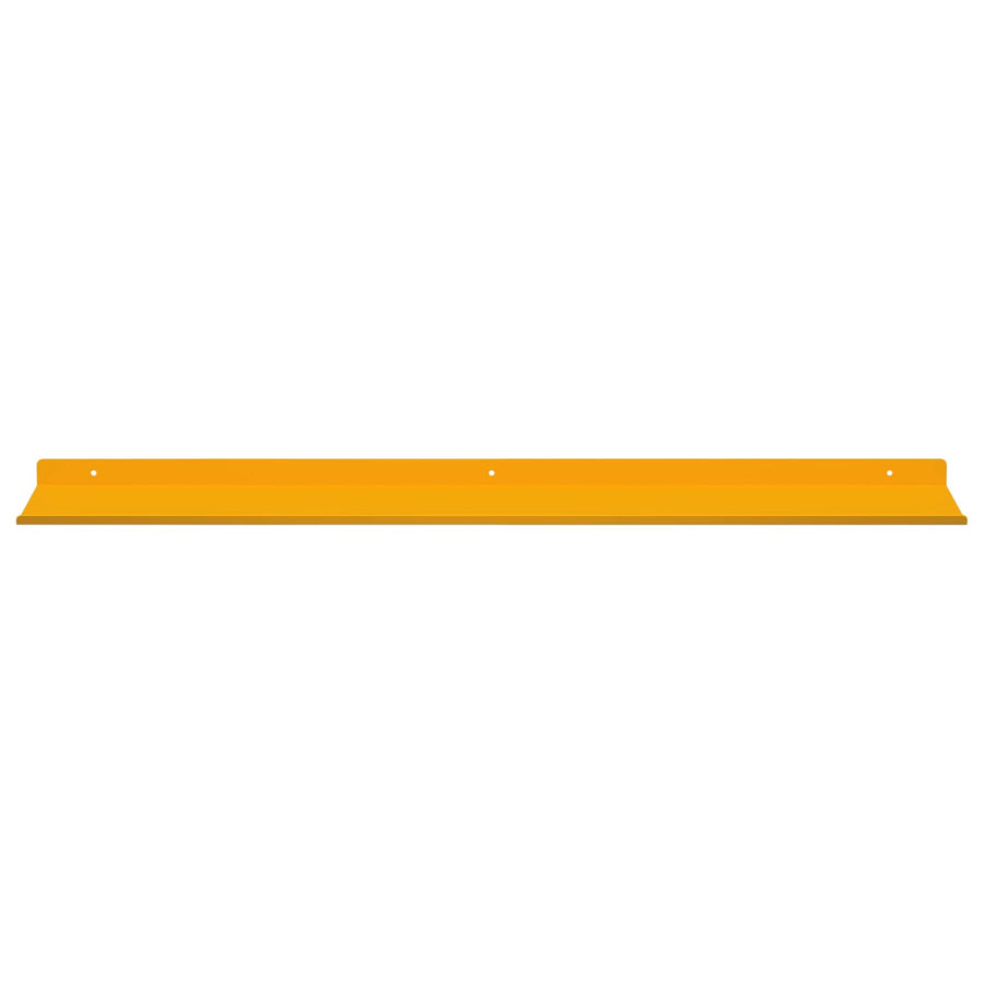 Wandplank met plank 4 pcs Mosterdgeel 80 x 18 x 2,5 cm