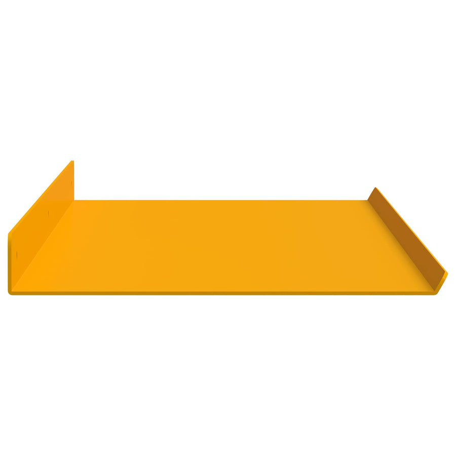 Wandplank met plank 4 pcs Mosterdgeel 80 x 18 x 2,5 cm